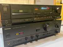 Magnetofon kasetowy deck Technics RS-B705 trójgłowicowy wysoki model