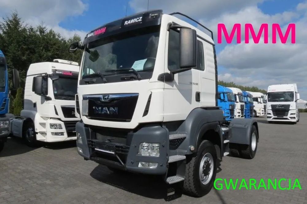 MAN TGS 18.460 4x4 REDUKTOR HYDRAULIKA NOWE OPONY RETARDER PO KONTRAKCIE SERWIS MAN DE  sprowadzony z Niemiec, 1. właściciel, klima, ogrzewanie postojowe