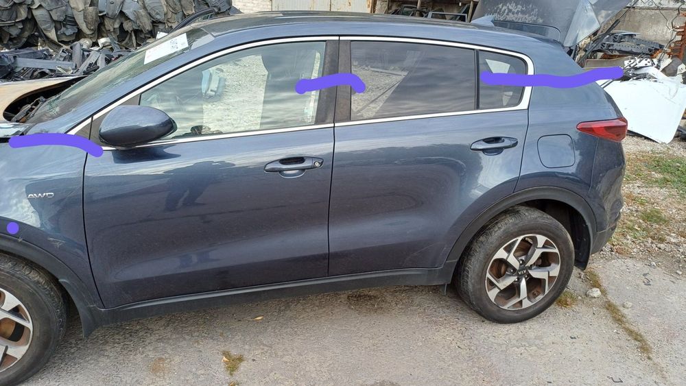 Крыша Kia Sportage 4 QL с стойками филенка