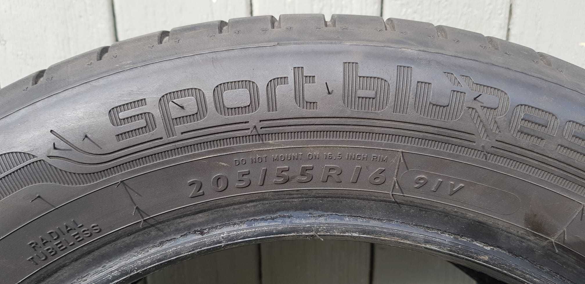 Dunlop sport bluresponse 205/55/R16 91v 2016r.