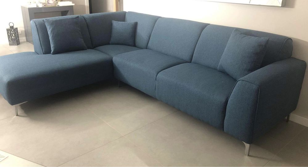 Bench Berg Sofa Narożna narożnik lewostronna Stradella Bleu Jeans