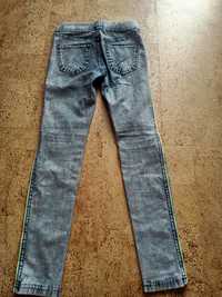 Spodnie jeansowe rurki 8/9 lat H&M