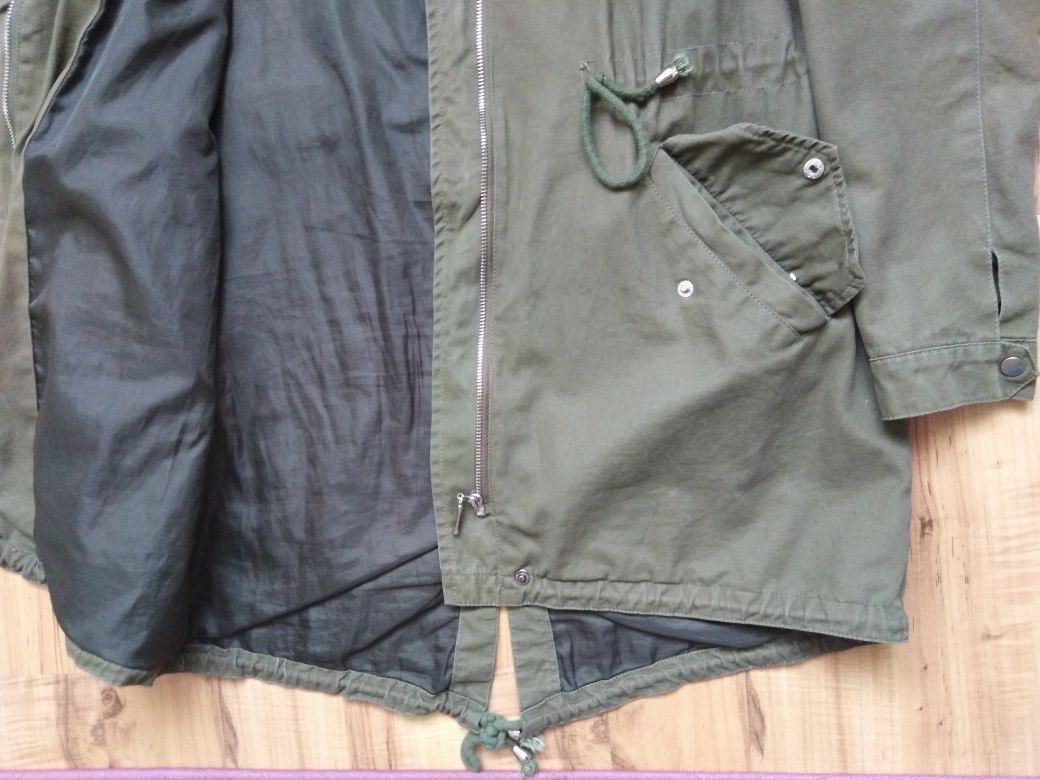 Kurtka parka dziewczęca 100% bawełna  roz. 152/158