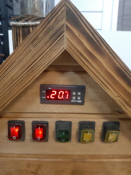 Коптильня с Подсветкой горячего и холодного Копчения на 10 кг
