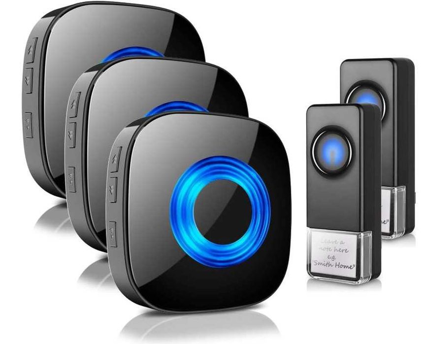 Dzwonek bezprzewodowy 2 nadajniki, 2 odbiorniki, zasięg do 400m PHYSEN