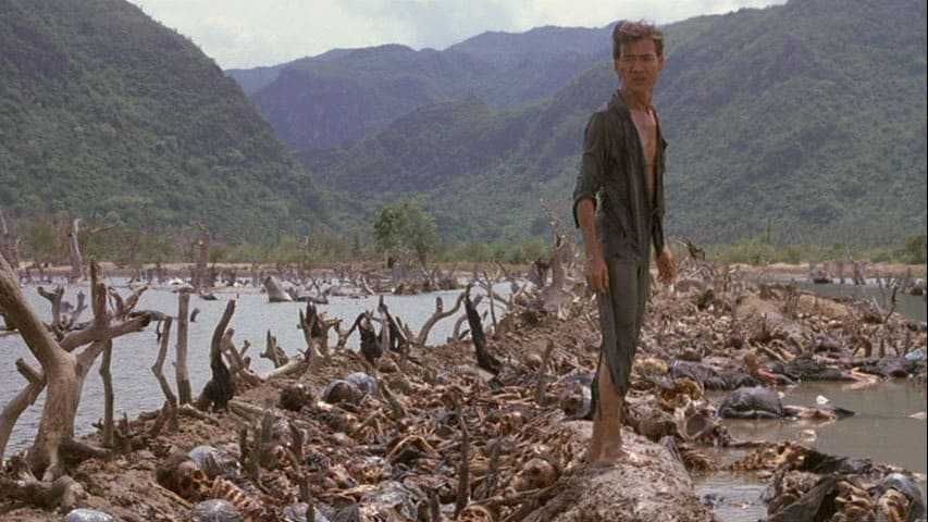 TERRA SANGRENTA (Roland Joffé) Sam Waterston/Haing S. Ngor NOVO/SELADO