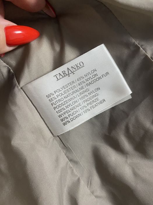 Kurtka puchowa Taranko futro naturalne rozm XS