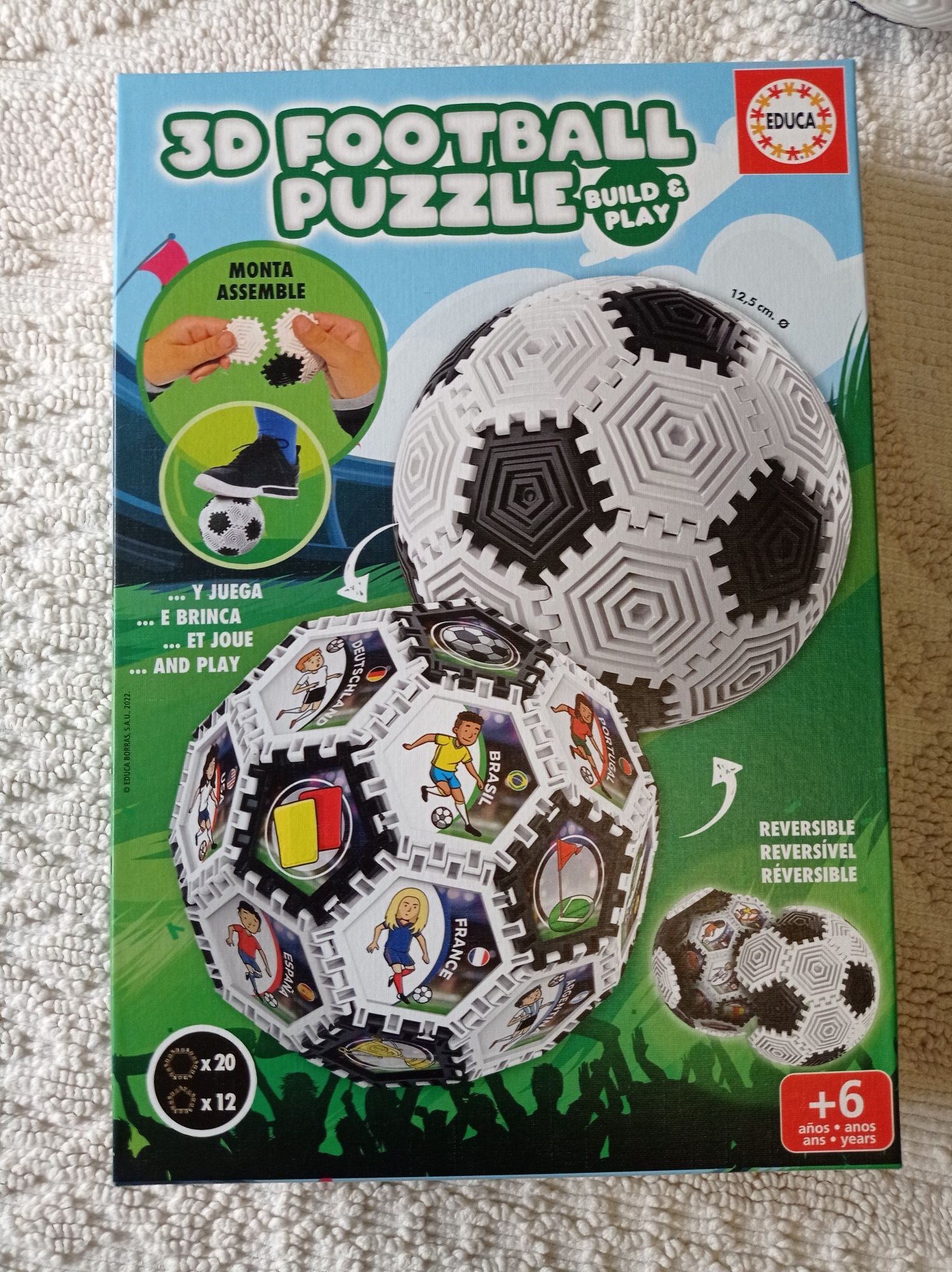 Puzzle 3D bola futebol da Educa