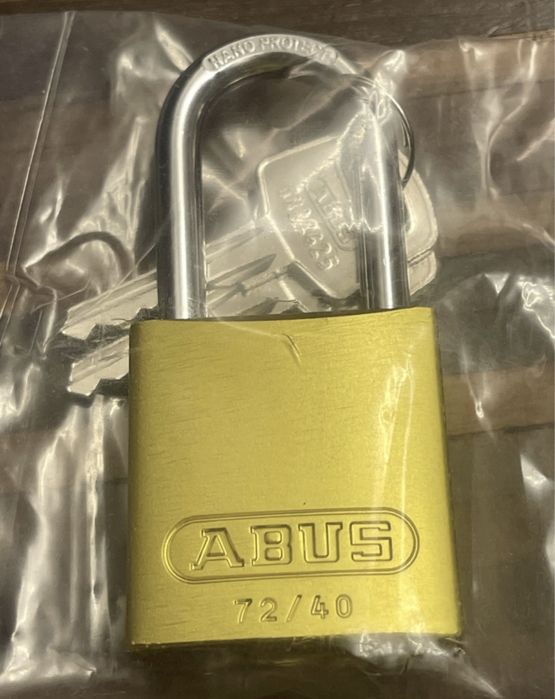 ABUS 72/40 Kłódka aluminiowa żółta anoda lekka bezpieczna