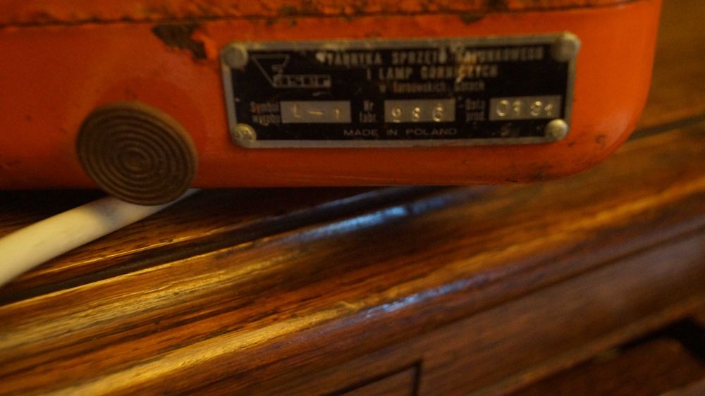 Ładowarka prostownik lampa górnicza Faser R-1  stara solidna PRL