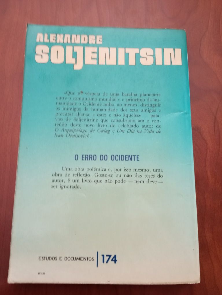 Alexandre Soljenitsin - O erro do Ocidente