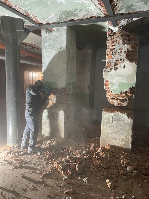 Wiercenie techniką diamentowa  cięcie ścian stropów kucie rozbiórki