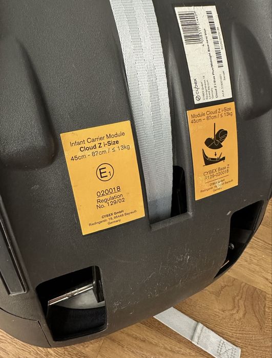 Cybex cloud z автолюлька синя