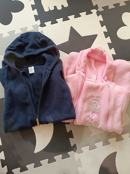 Kombinezony polarowe H&M i Arpi rozm. 68