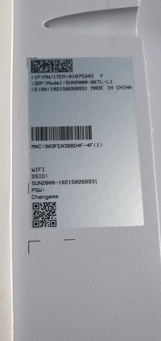 Inversor Híbrido Huawei SUN2000-6KTL-L1