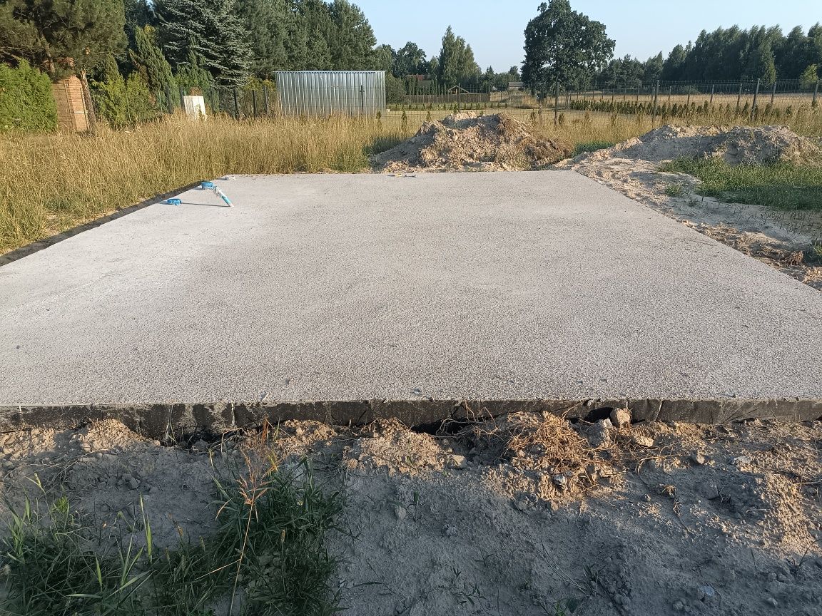 Fundamenty płyty fundamentowe stan zero przyłacza