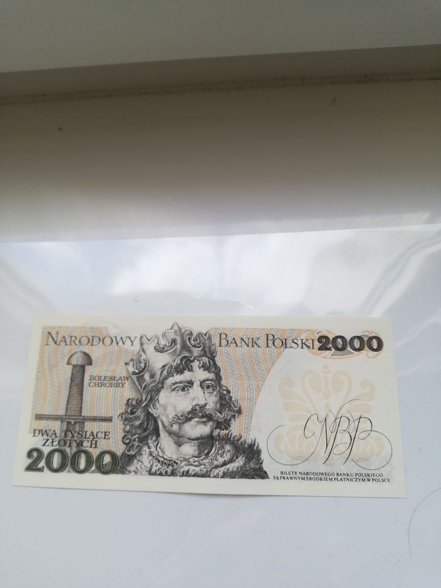 Polska banknot kolekcjonerski 2 tys 1979 rok AA