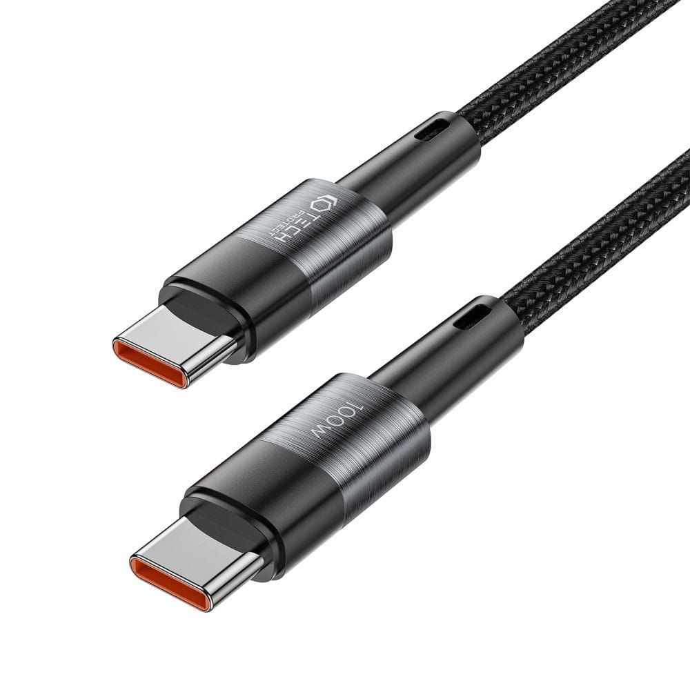 tech-protect ultraboost type-c cable pd100w/5a 50cm grey