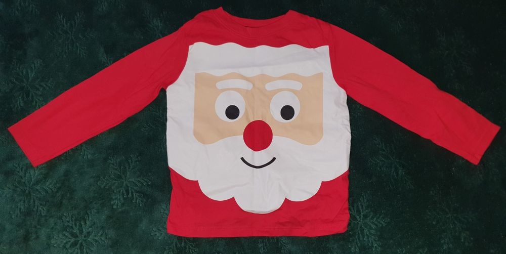 Bluzka świąteczna Mikołaj H&M rozmiar 92