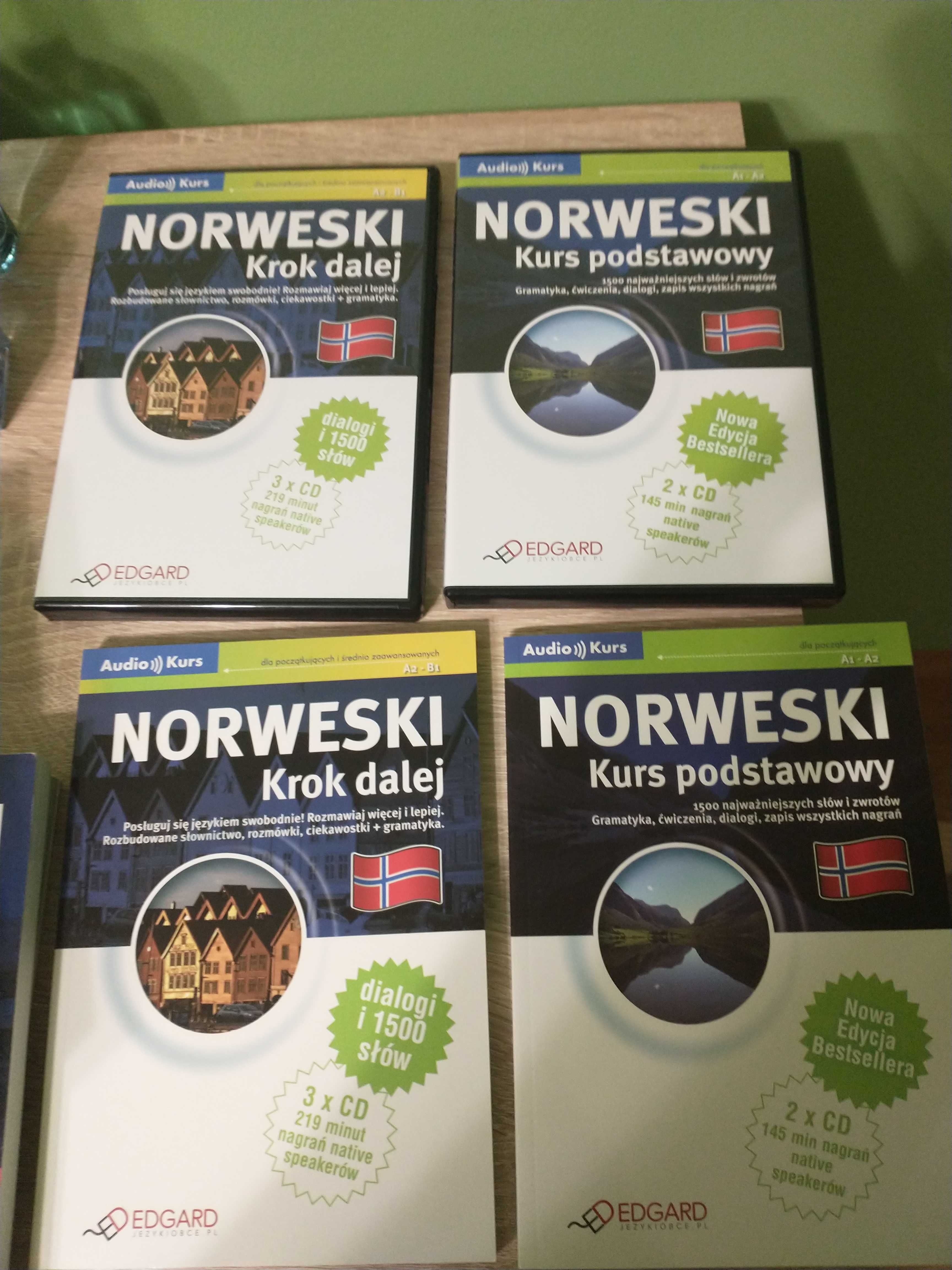 Książki kurs Norweskiego z płytami CD