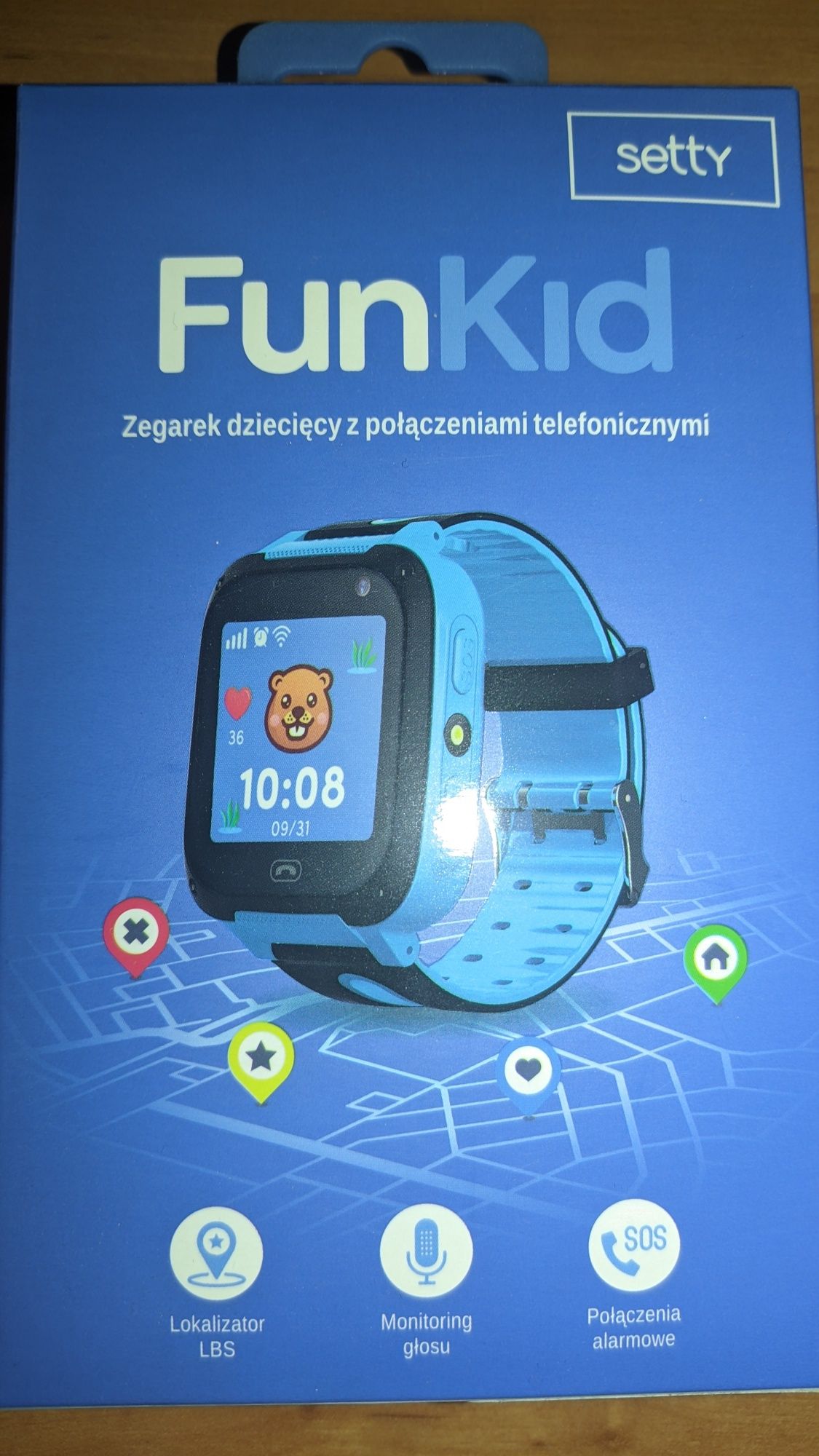 Zegarek dziecięcy Satty Smart band funkid z GPS dzwoni SMS system SOS