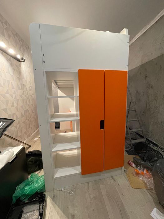 Łóżko na antresoli z biurkiem IKEA