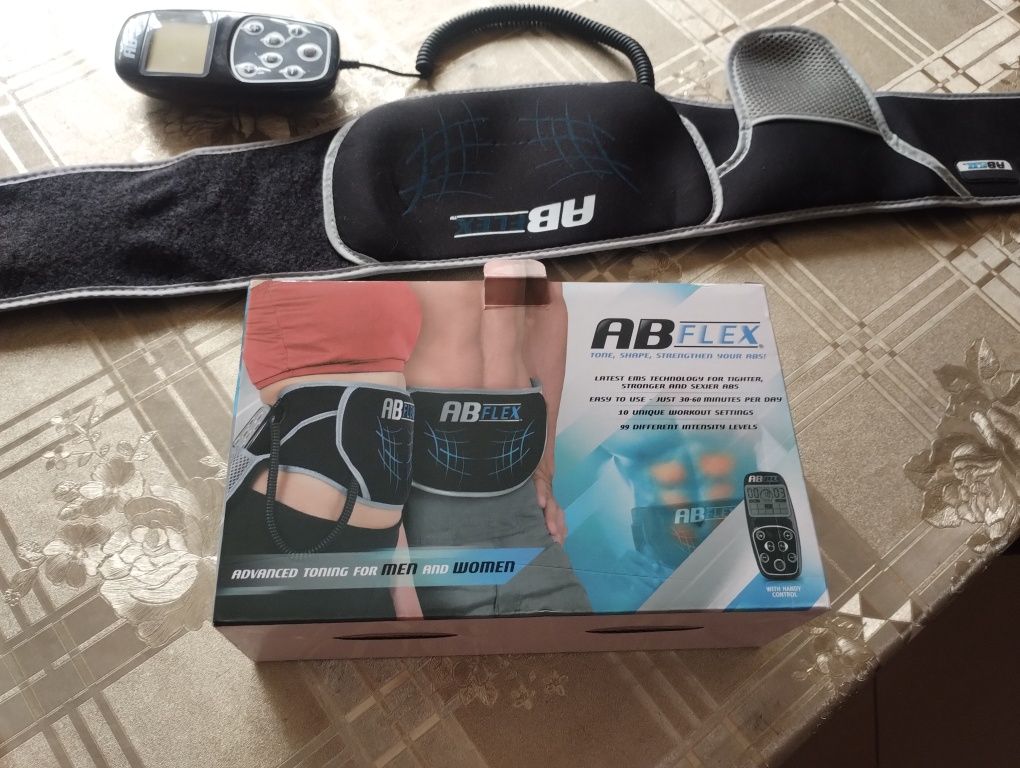 ABFLEX Ab Elektrostymulator Mięśni Brzucha Pas Wyszczuplajacy