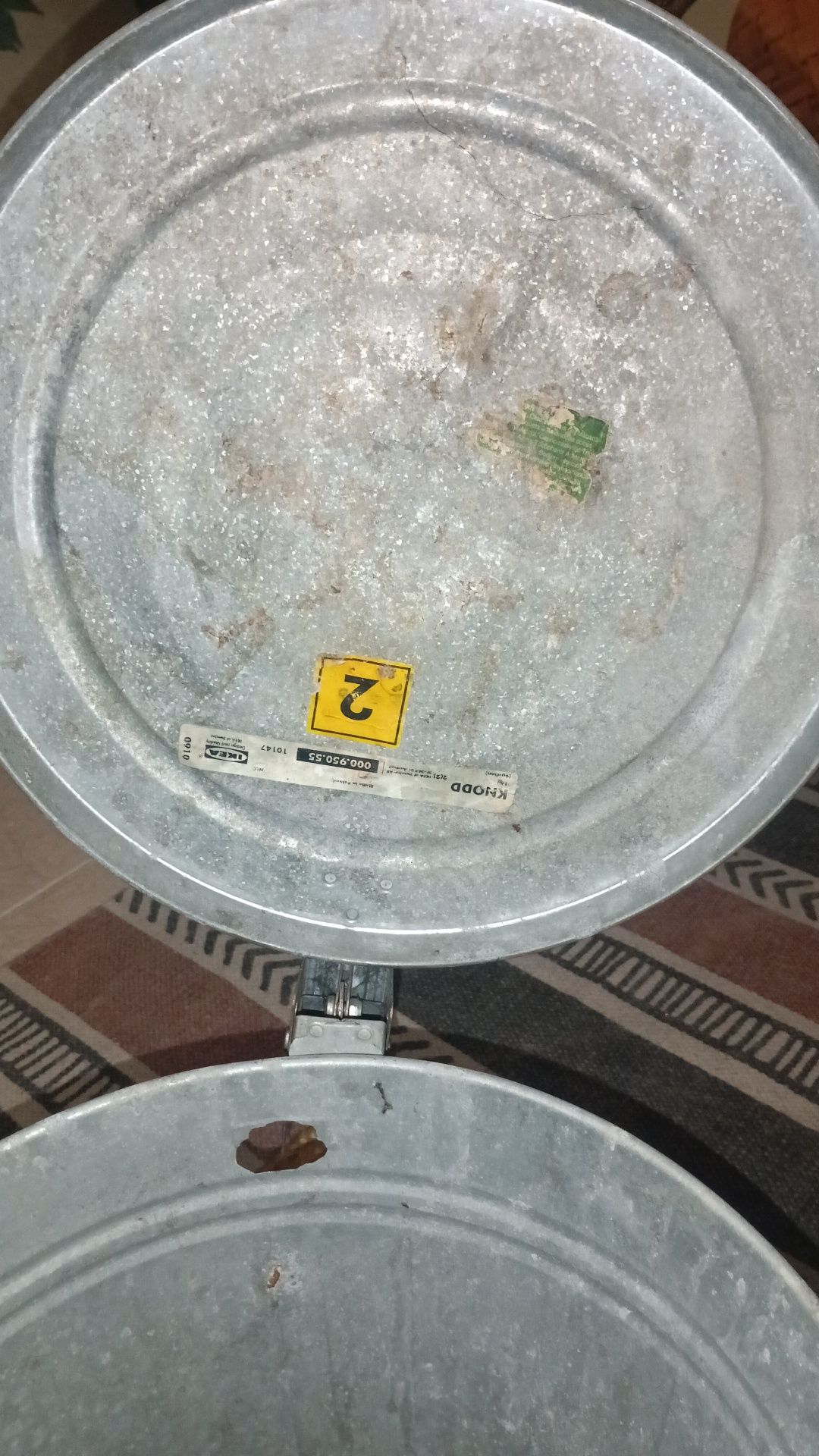 Vande lixo em chapa