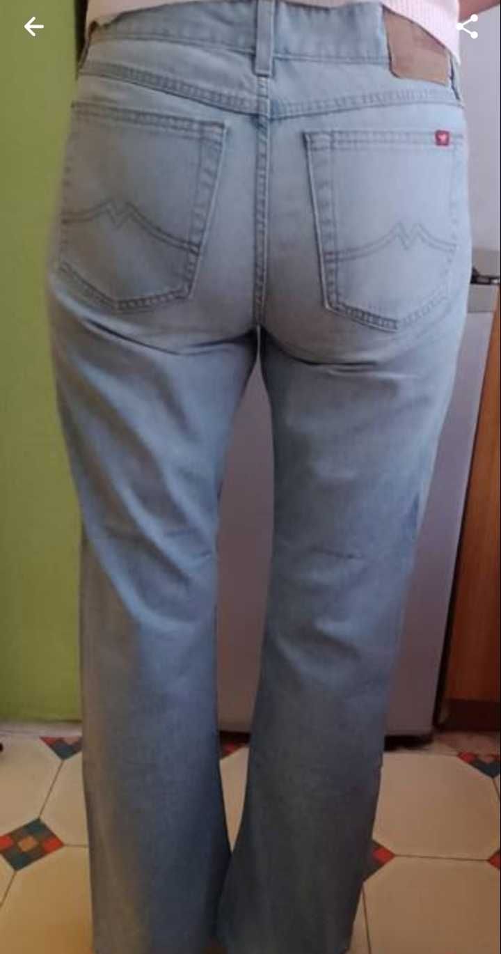 (40/L) Mustang/ Ekskluzywne, jasne spodnie dżinsowe, jeansy