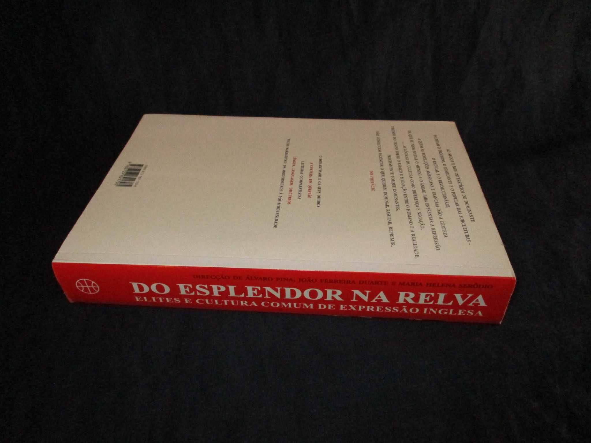 Livro Do Esplendor na Relva Elites e Cultura de Expressão Inglesa