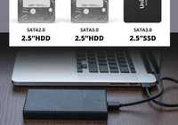 Внешний пластиковый карман кейс для 2.5" SATA HDD SSD диска винчестера