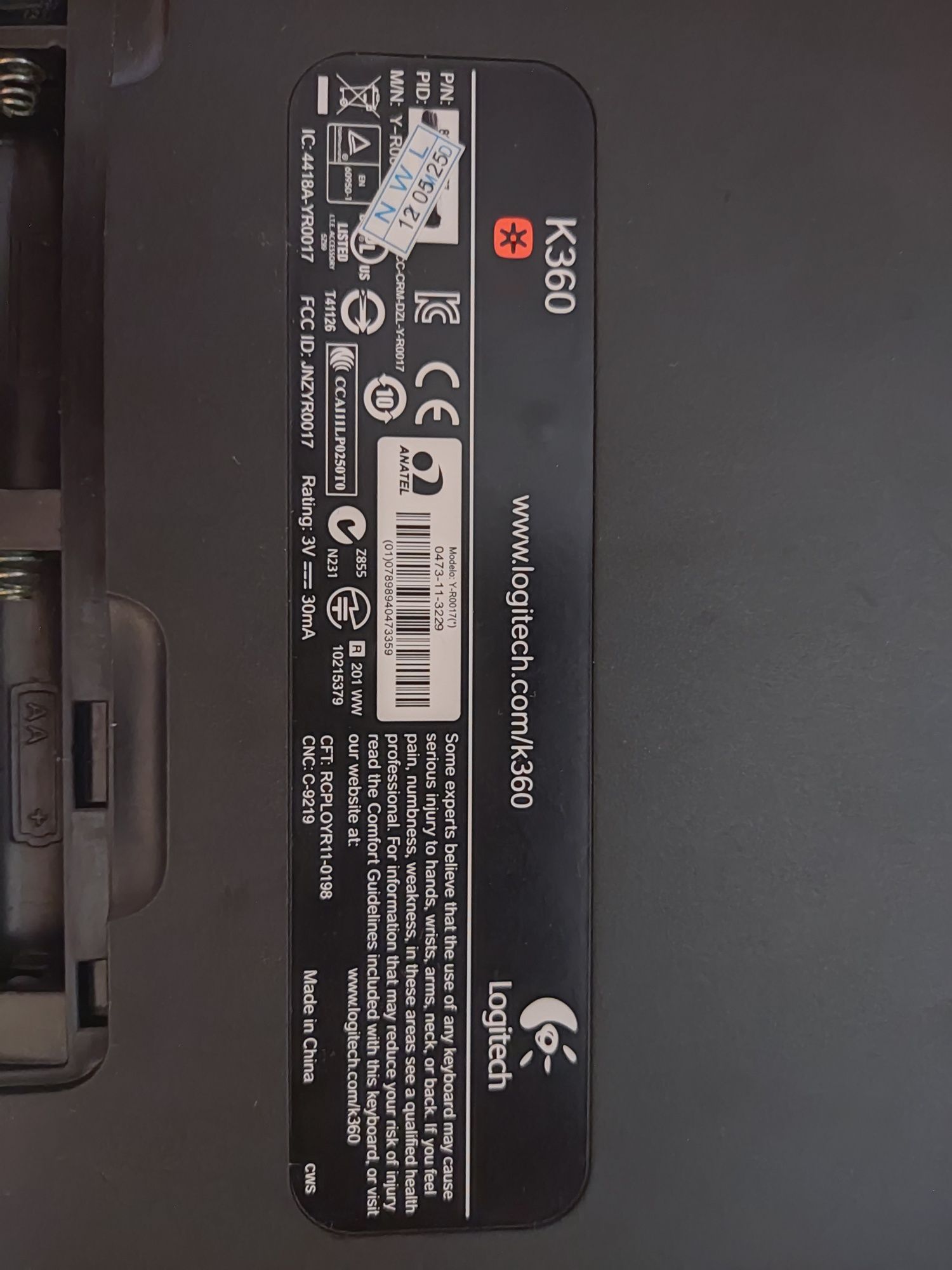 Klawiatura k360 Logitech Unifying