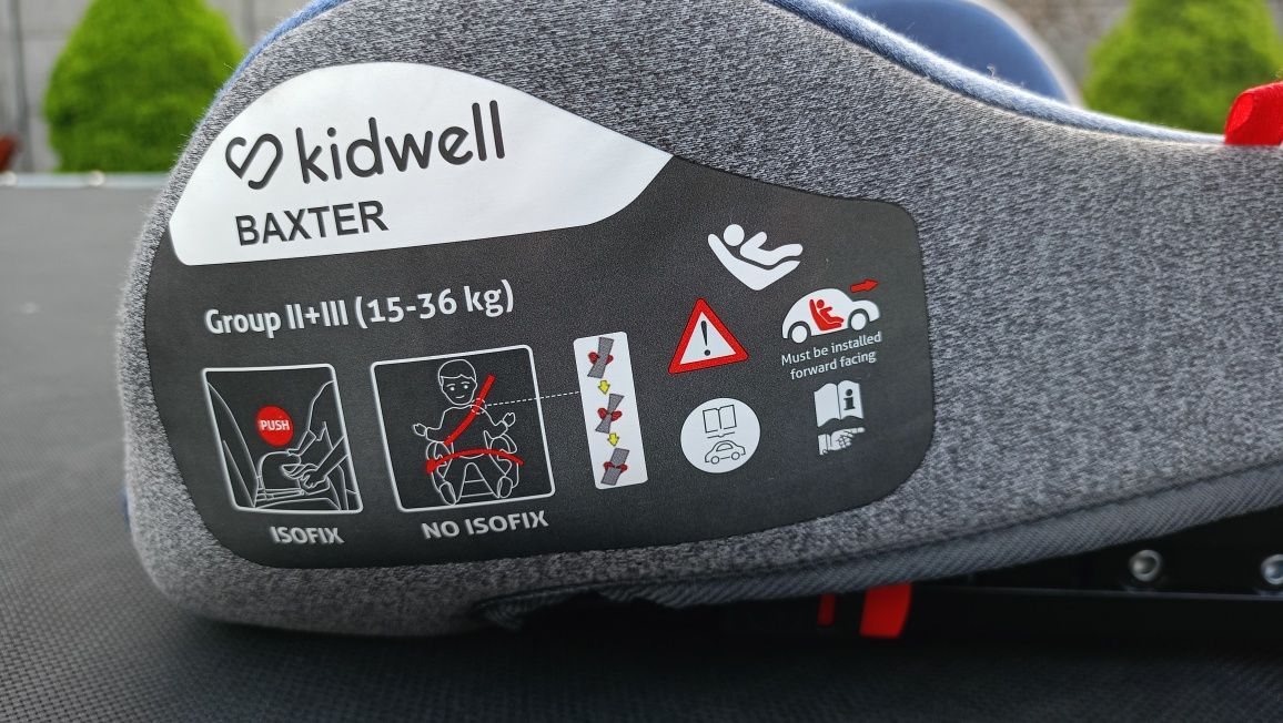 Kidwell BAXTER fotelik samochodowy podstawka 15-36 kg - Blue