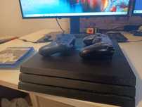 PS4 PRO 1 TB + 2 pady i gratisowa płyta - fifa 18 edycja Ronaldo.