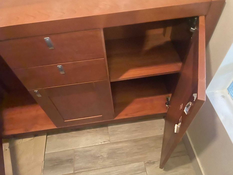 Komoda kredens szafka RTV barek bieliźniarka brązowa drewniana