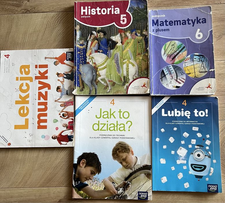 Zestaw podręczników do klasy  IV, V, VI