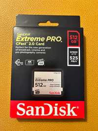 512GB Nowa Karta CFast2.0 SanDisk ExtremePRO