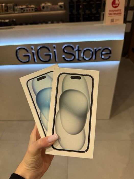NEW iPhone 15 128Gb Blue/Black GiGi Store ТРЦ Вікторія Гарденс