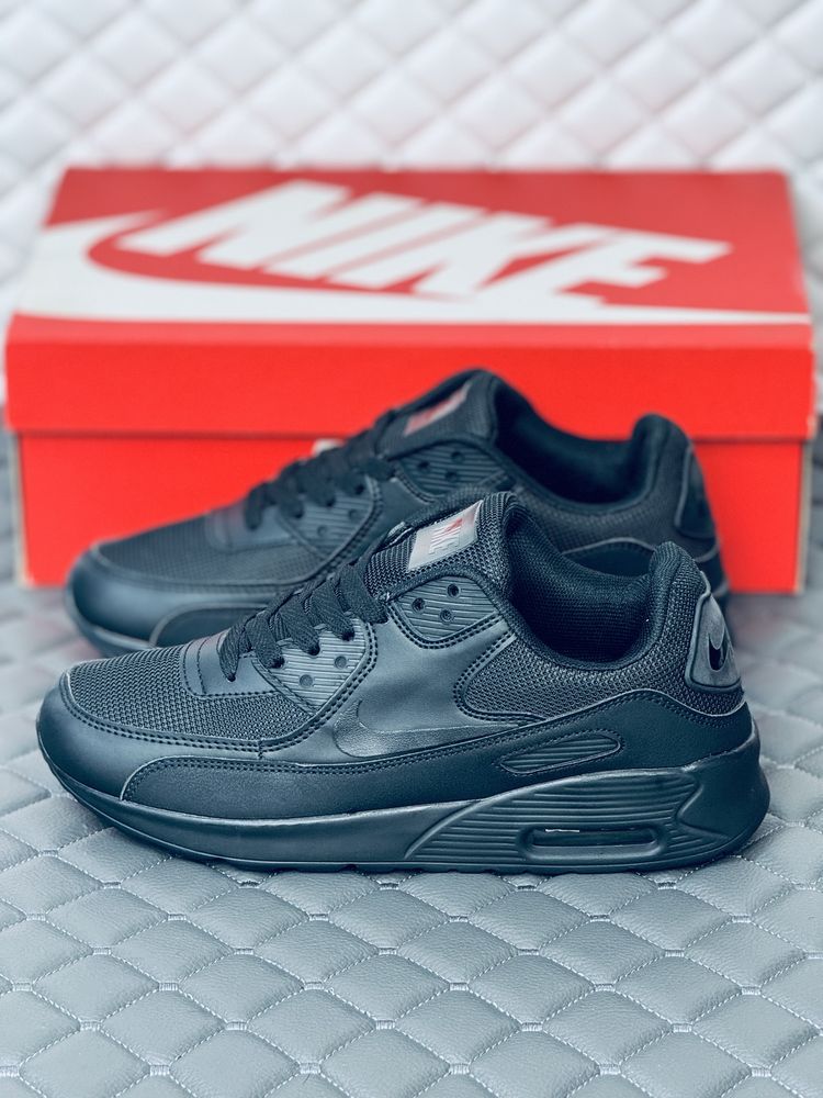 Кроссовки мужские Nike Air Max 90 all black кросовки Найк Аир Макс 90