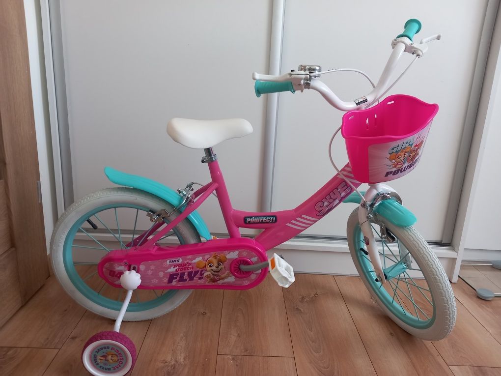Rower rowerek NOWY Psi Paw Patrol Skye dla dziewczynki 16 cali różowy