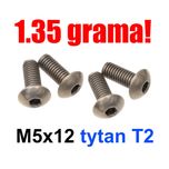TYTAN! Śruby M5x12 koszyk bidon koszyka tytanowe rower m5 carbon śruba