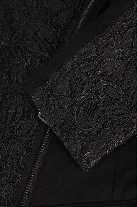 Оригинальная куртка Guess ветровка пиджак с кружевом косуха бомбер