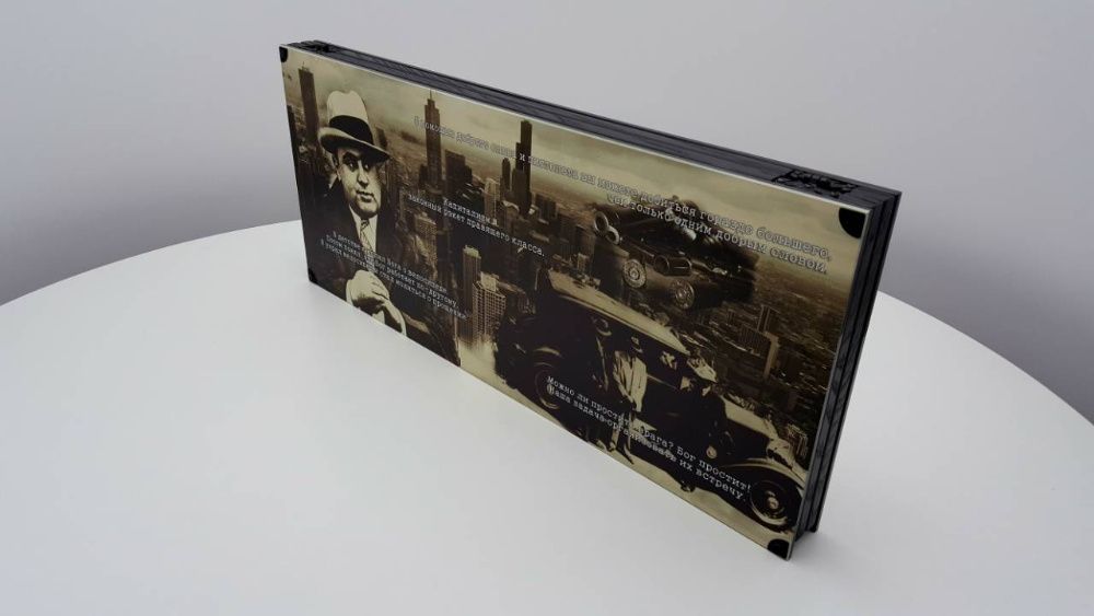 Нарды Хай-тек из каленого стекла. Дизайн. Подарок мужу. Art-limit.