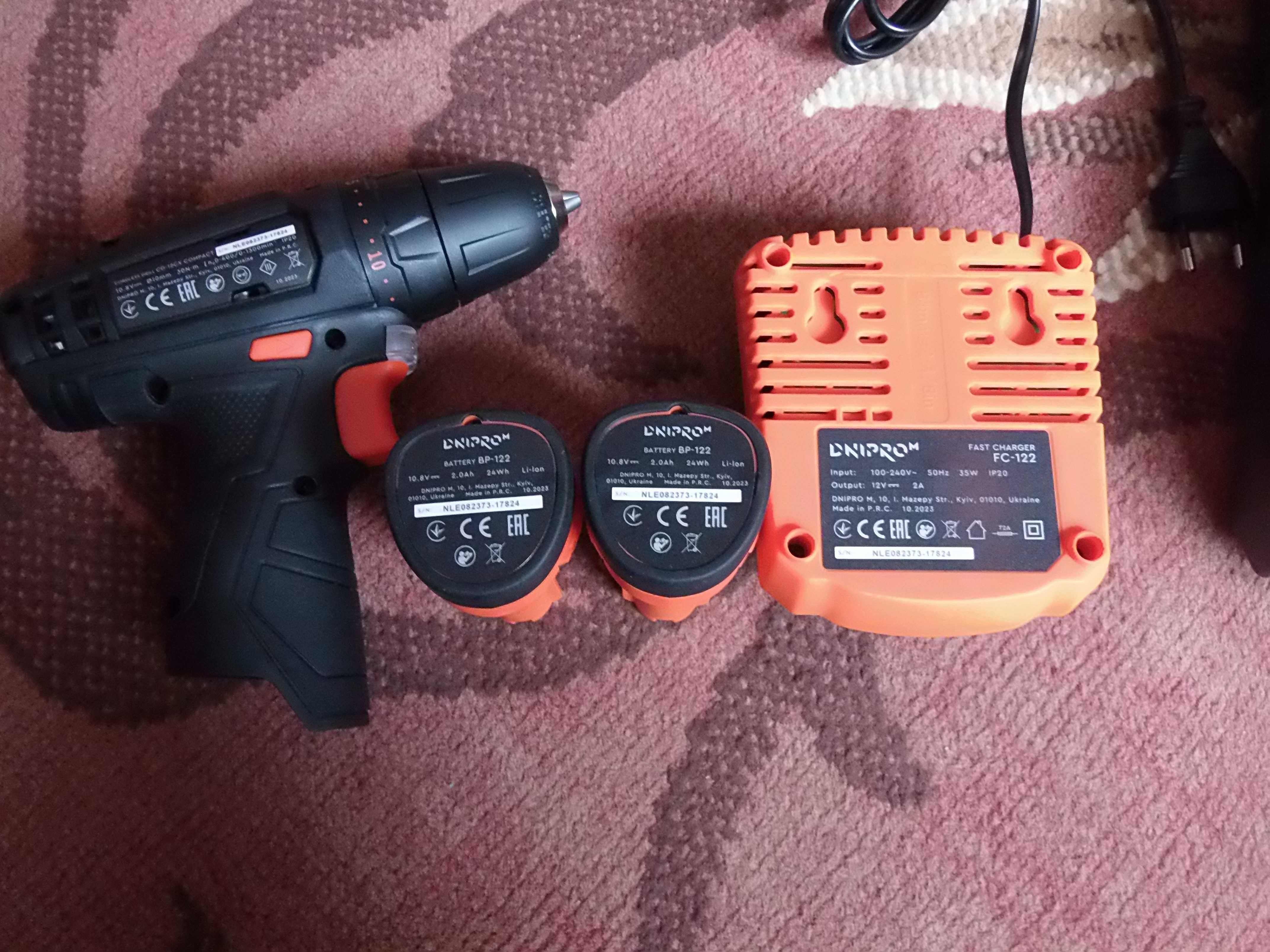 Шуруповерт Dnipro-M CD-12CX Compact