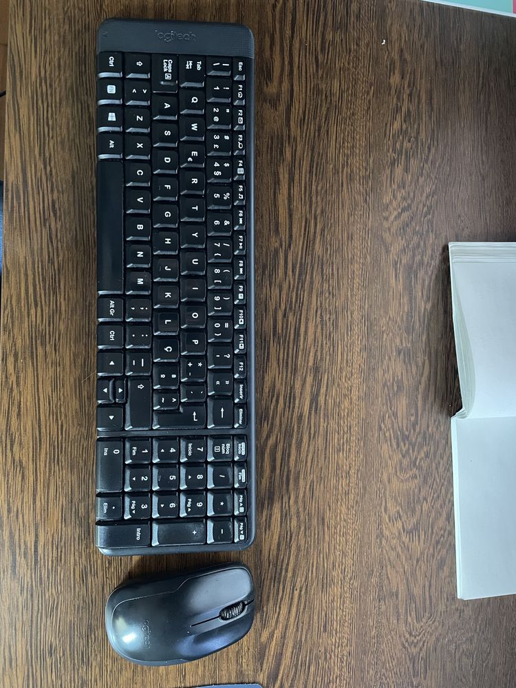 Teclado e rato logitech