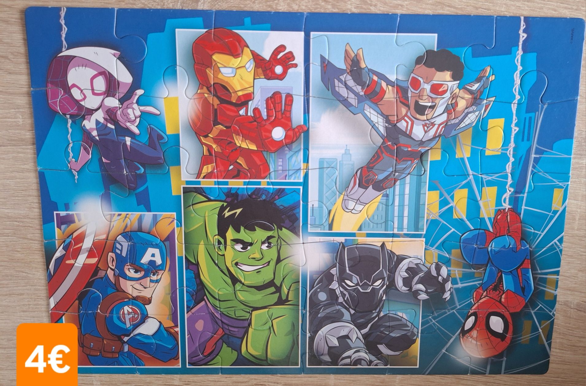 Puzzle super heróis marvel