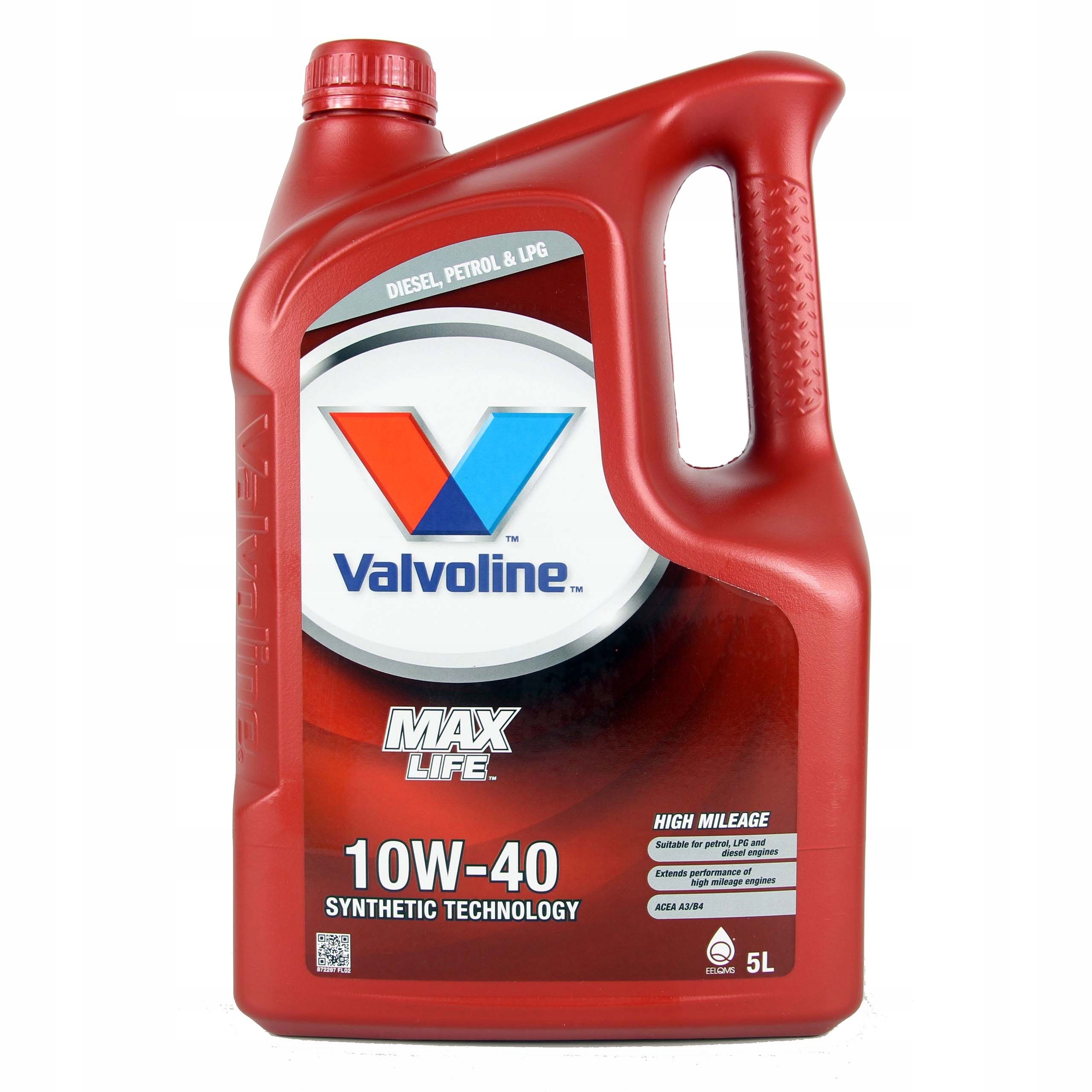 Valvoline Maxlife 10W40 Max Life Olej Silnikowy 5L