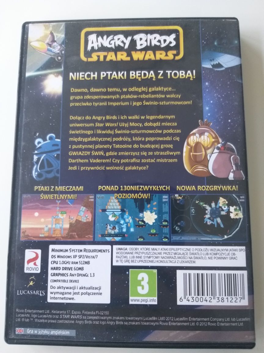 Gra Angry Birds Star Wars PC płyta pudełkowa CD-ROM