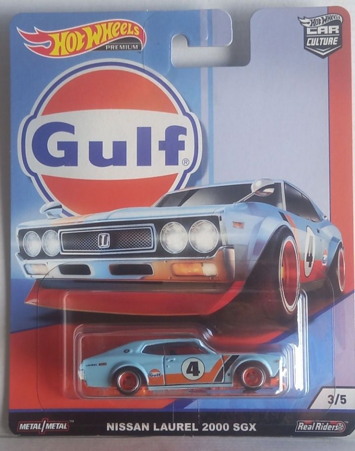 Nissan Laurel 2000 sgx GULF hot wheels rodas de borracha