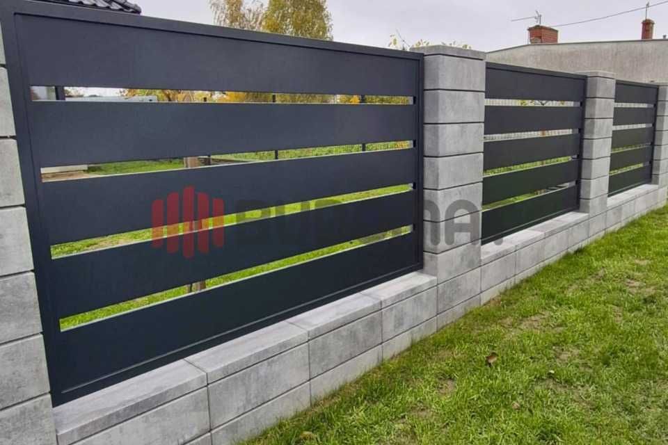 Ogrodzenie - przęsła - brama wjazdowa - bramka - BAZALT profil 200/20